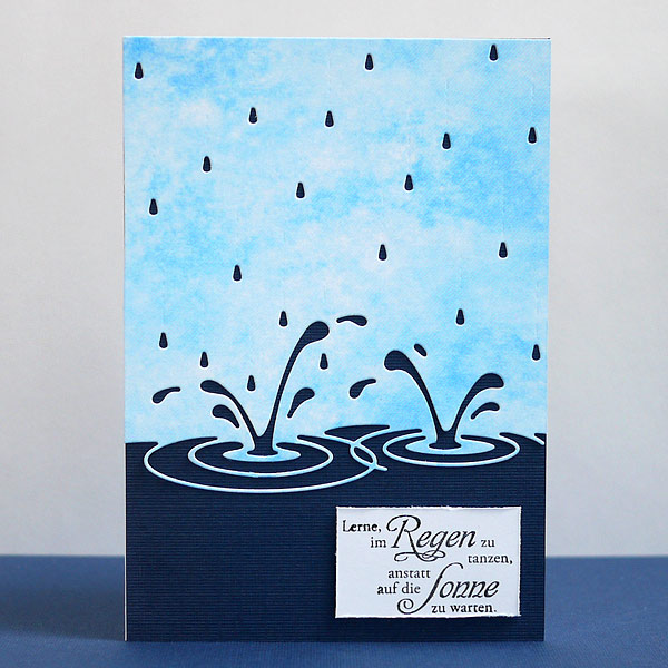 Lerne Im Regen Zu Tanzen Lerne, im Regen zu tanzen – Karten-Kunst